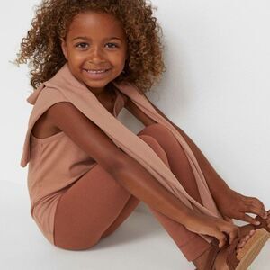 H&M 3-Pack Cotton Leggings Beige/Brown